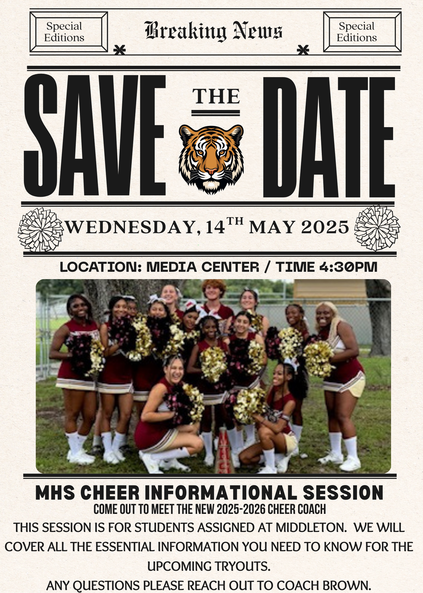  Cheer interest meeting :) Bring Your Excitement and smiles!